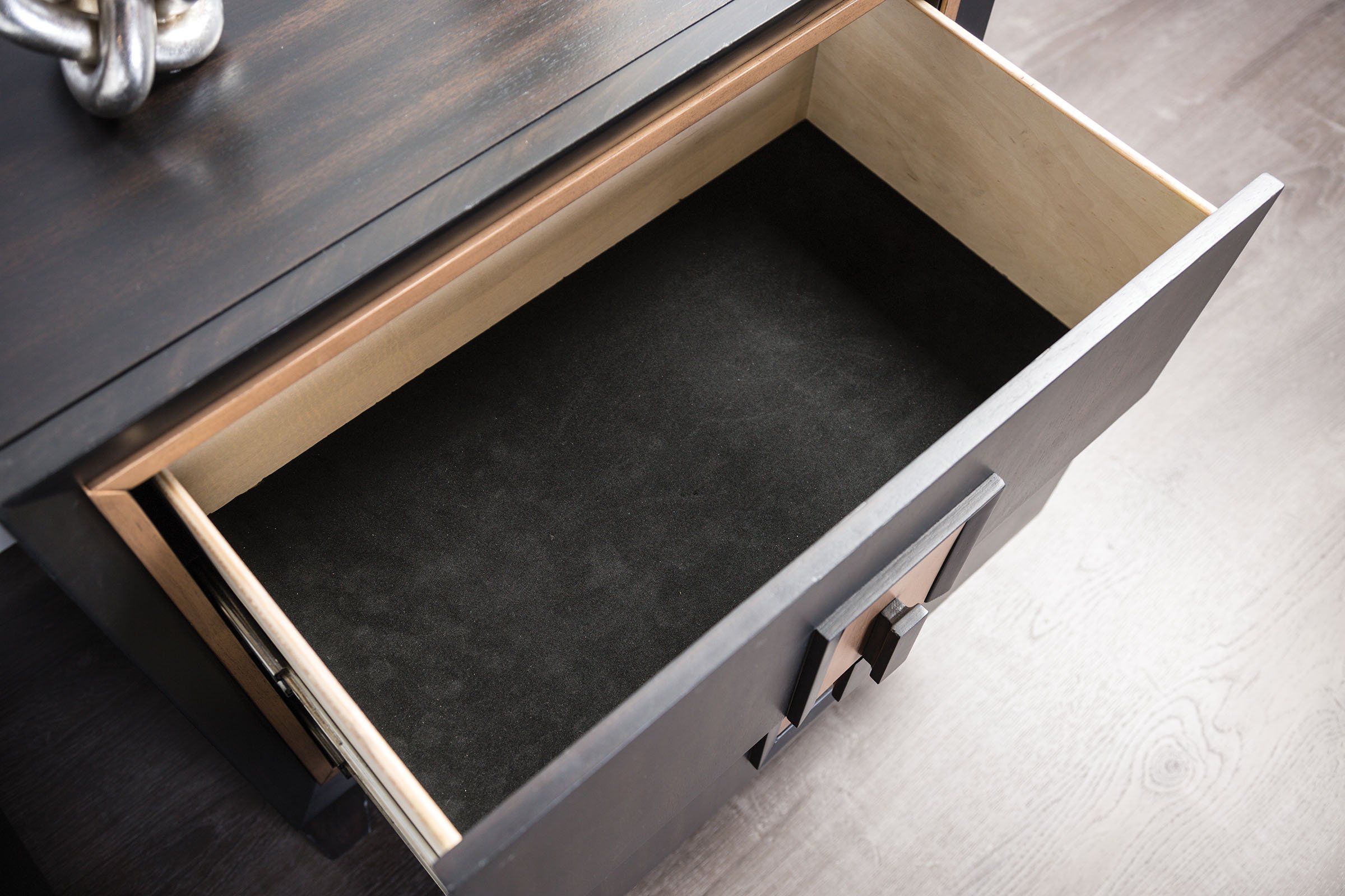 Espresso Solid Wood Contemporary Nightstand - Image 8