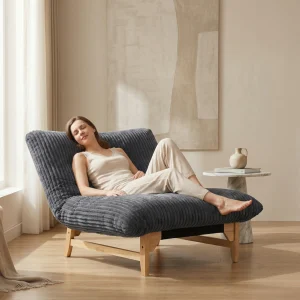 Dark Grey Corduroy Sofa