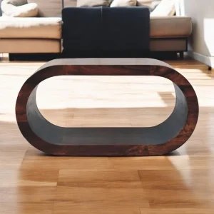 Brown Solid Wood Modern Coffee Table