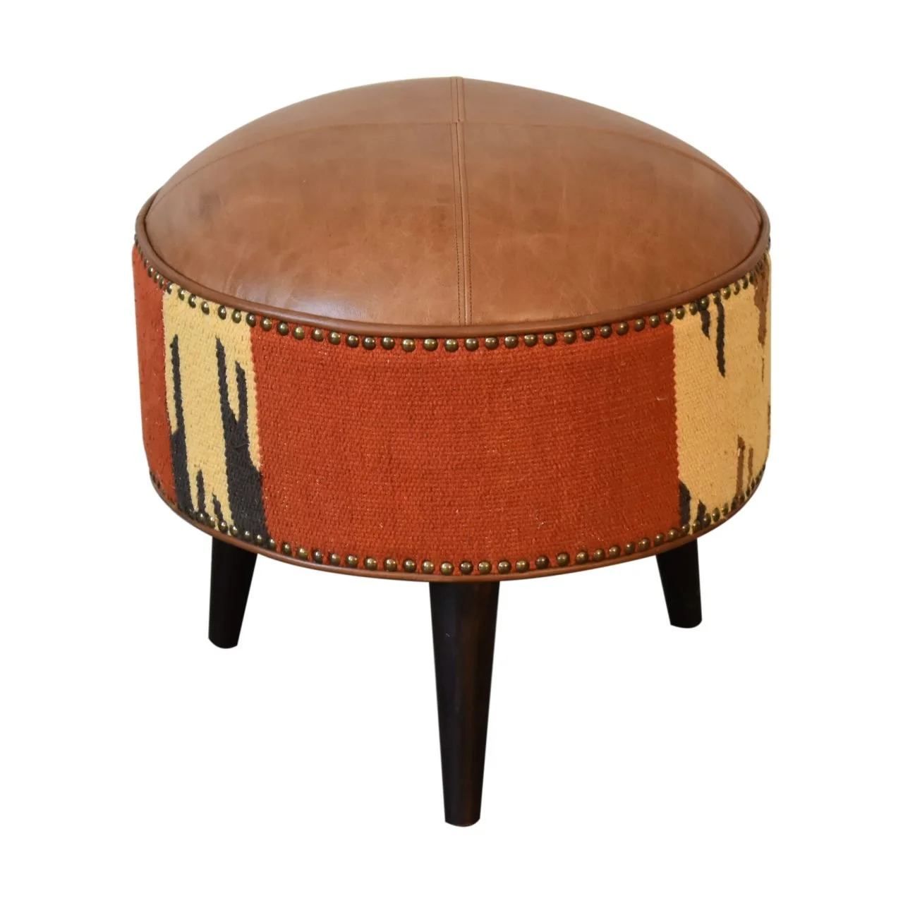 Brown Solid Wood Bench - Image 3