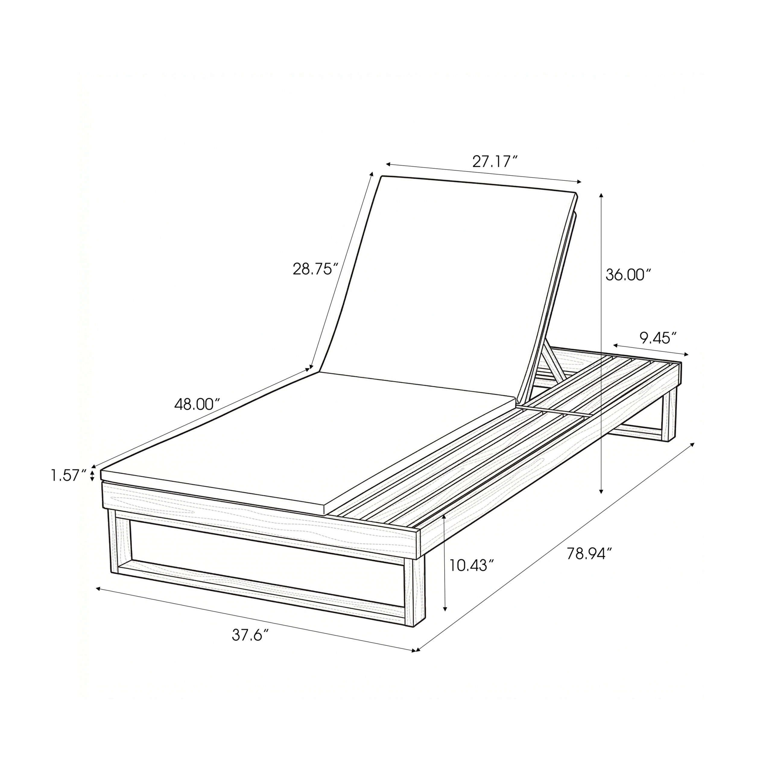 White Solid Wood Chaise Living Room Sofa - Nora Lane Home furniture - Solid wood, Upholstered