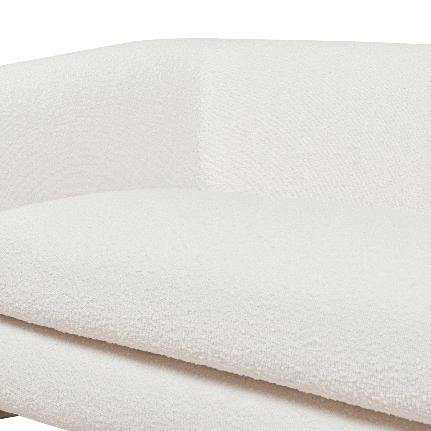 White Boucle Sofa - Image 4