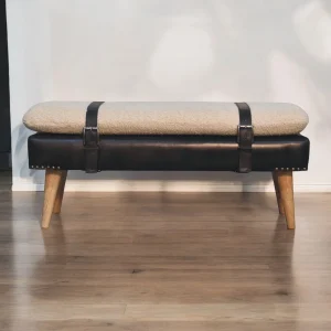Brown Boucle Bench