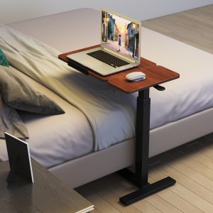 Walnut Storage Nightstand - Nora Lane Home furniture - Walnut finish, Metal accent - 35.44 x 18.51 x 4.53 in