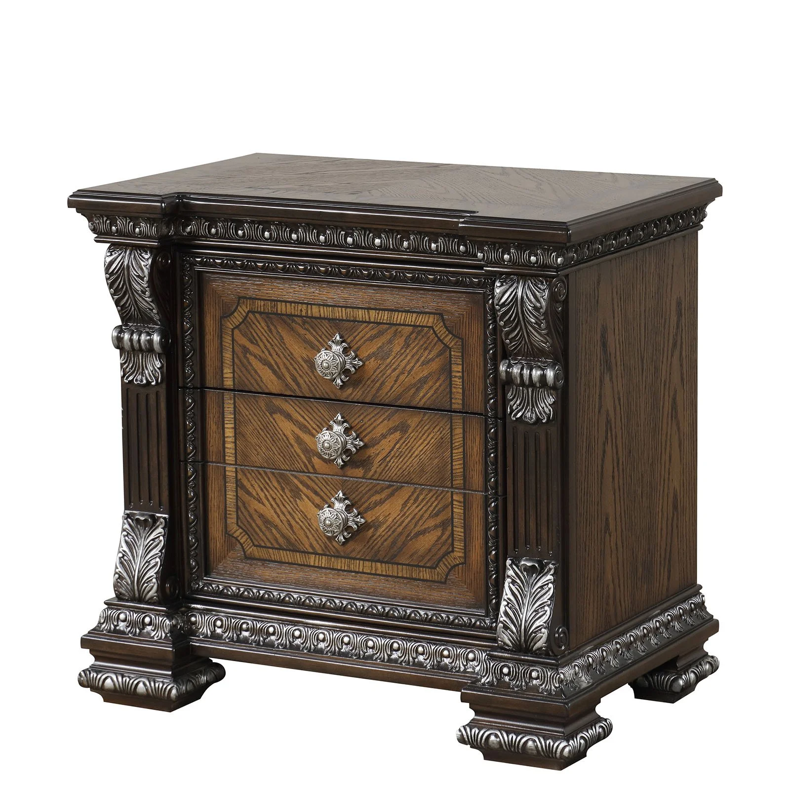 Espresso Traditional Nightstand with USB Port - Image 3