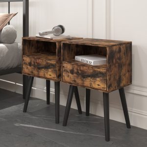 Brown Modern Nightstand