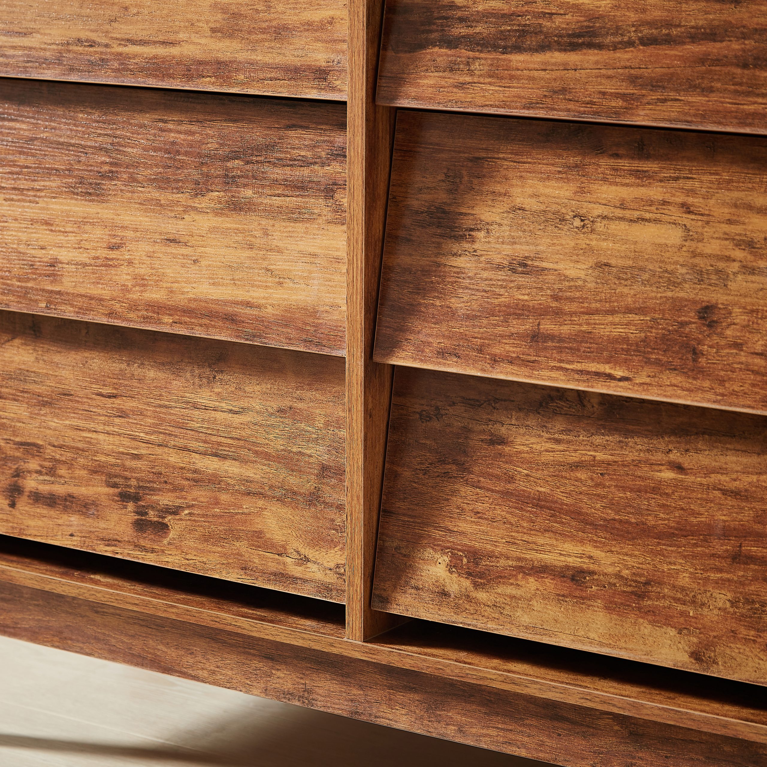 Brown Storage Cabinet - Nora Lane Home furniture - Solid wood - 52 x 17.5 x 8 in
