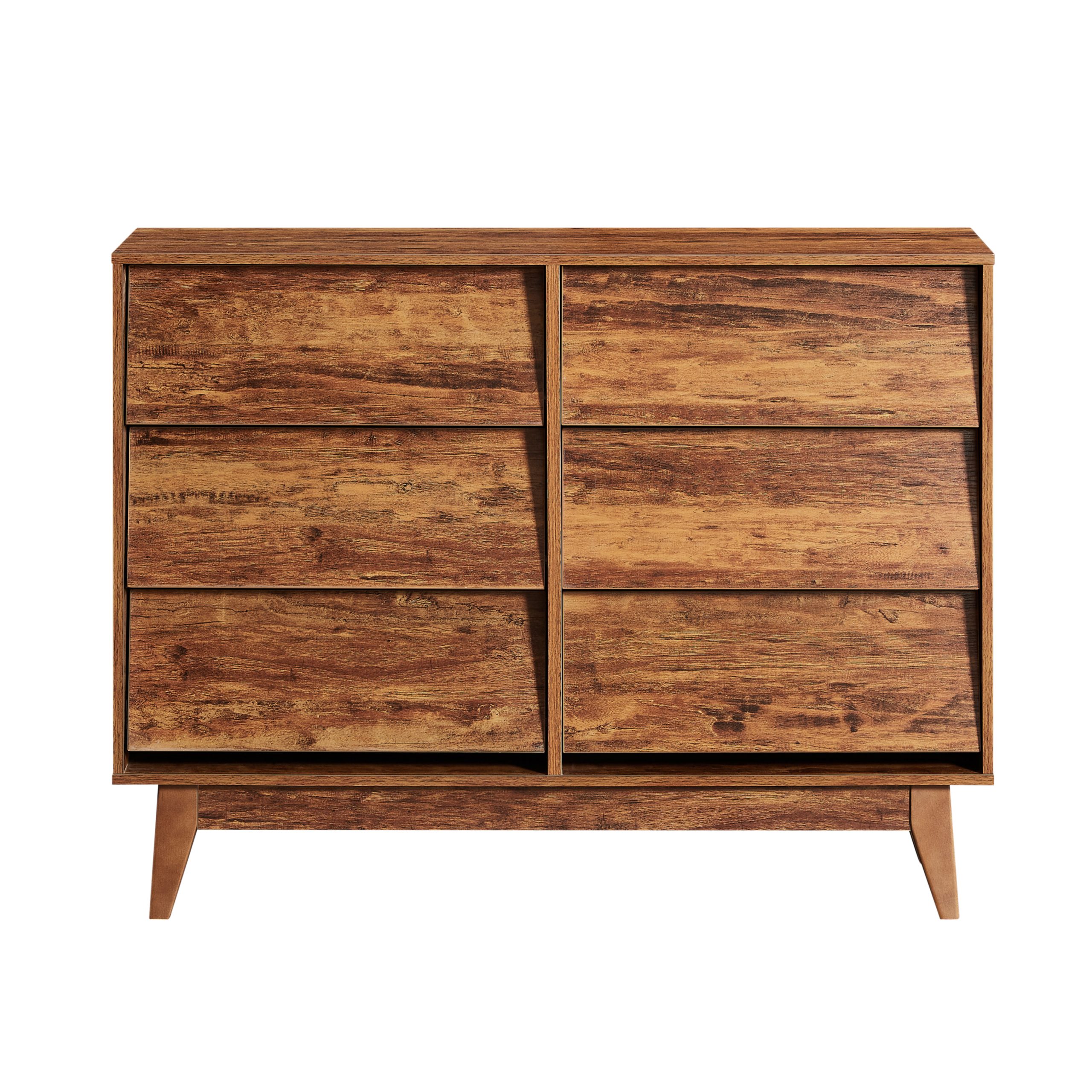 Brown Storage Cabinet - Nora Lane Home furniture - Solid wood - 52 x 17.5 x 8 in