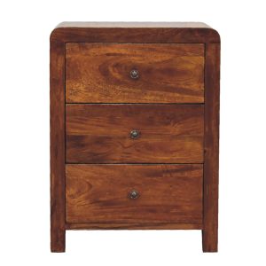 Brown Storage Cabinet - Nora Lane Home furniture - Solid wood - 21.65 x 17.72 x 27.56 in