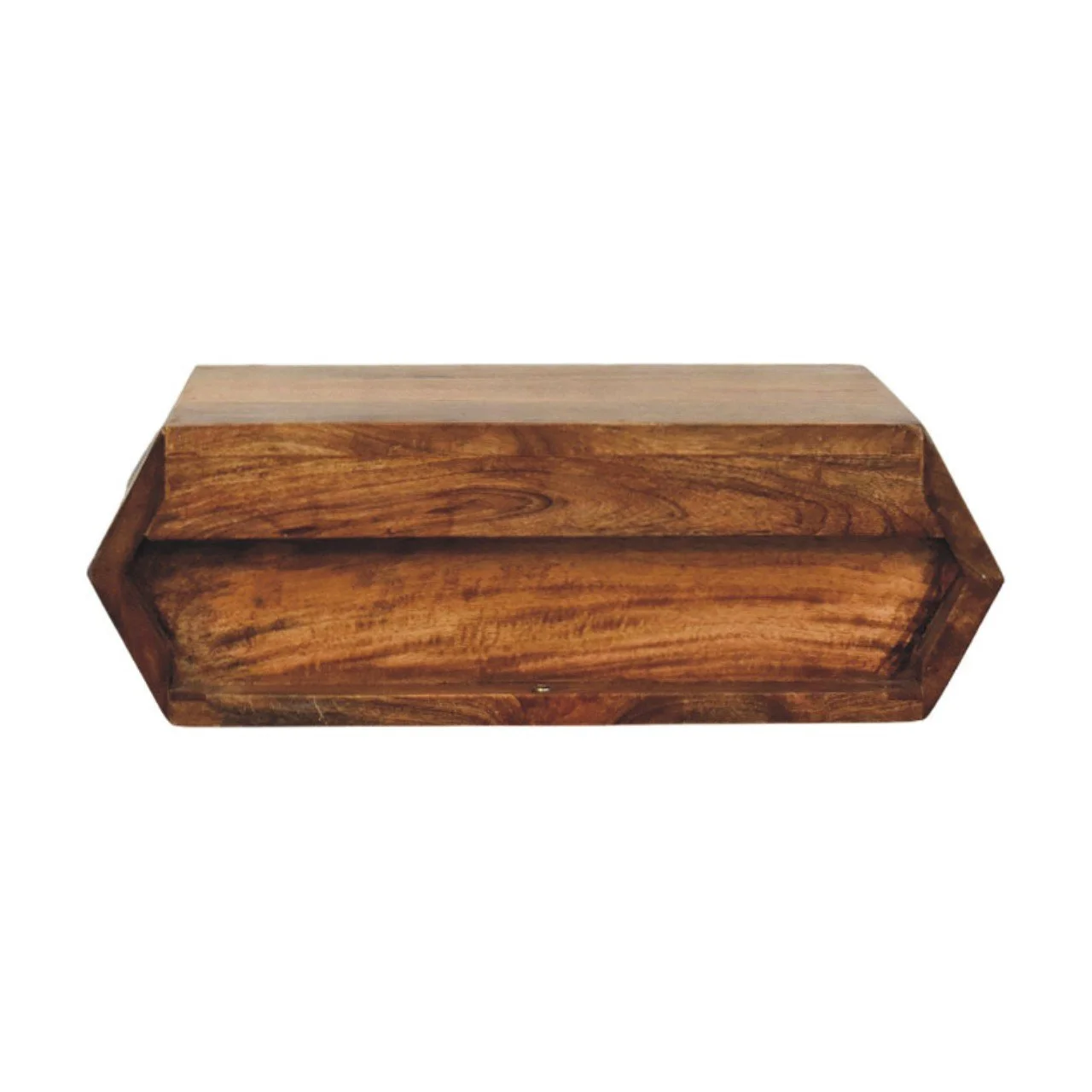 Brown Solid Wood Wall-Mounted Nightstand - Image 7