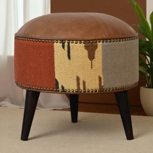 Brown Solid Wood Bench