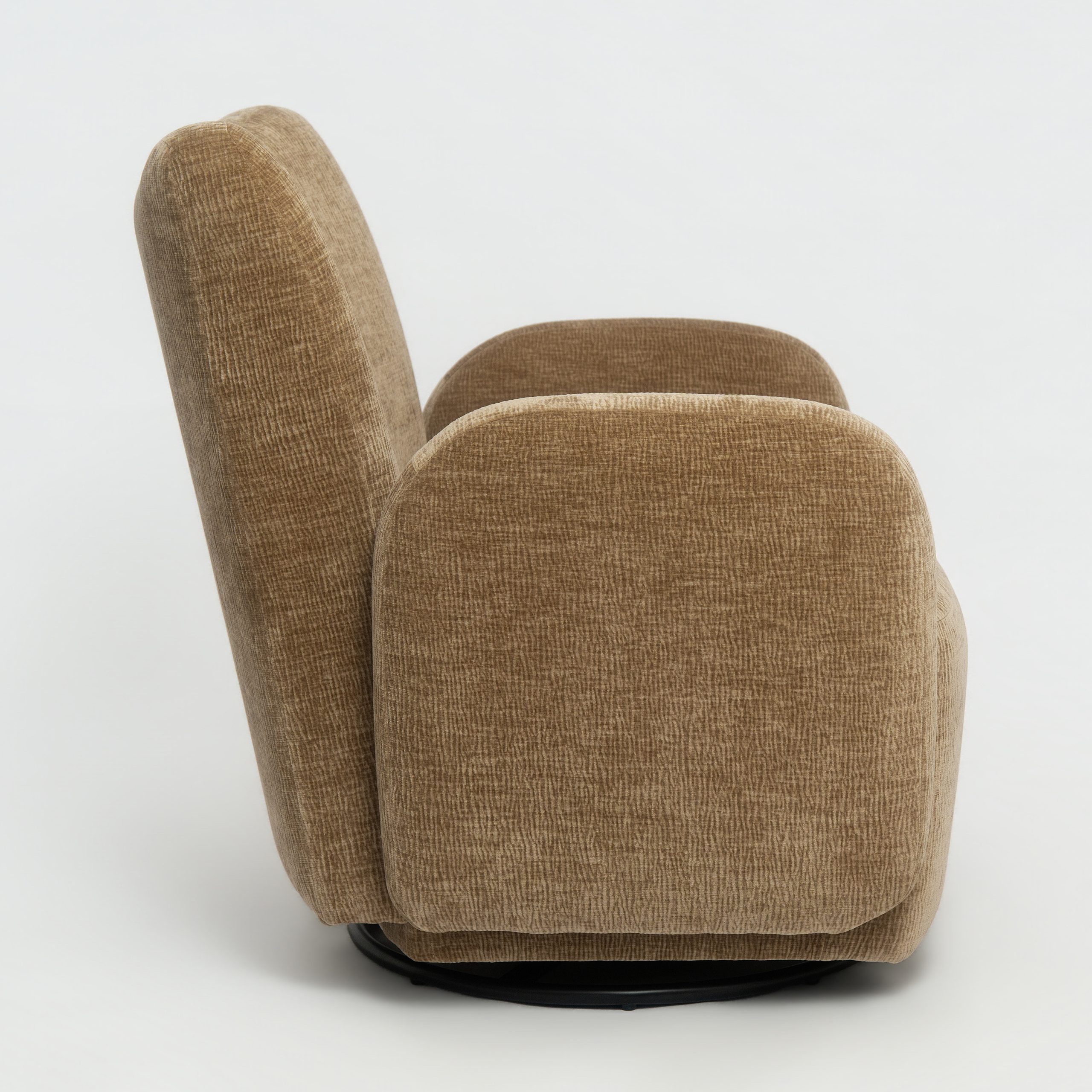 Brown Swivel Living Room Sofa - Nora Lane Home furniture - Upholstered - 32.2 x 30.03 x 25 in