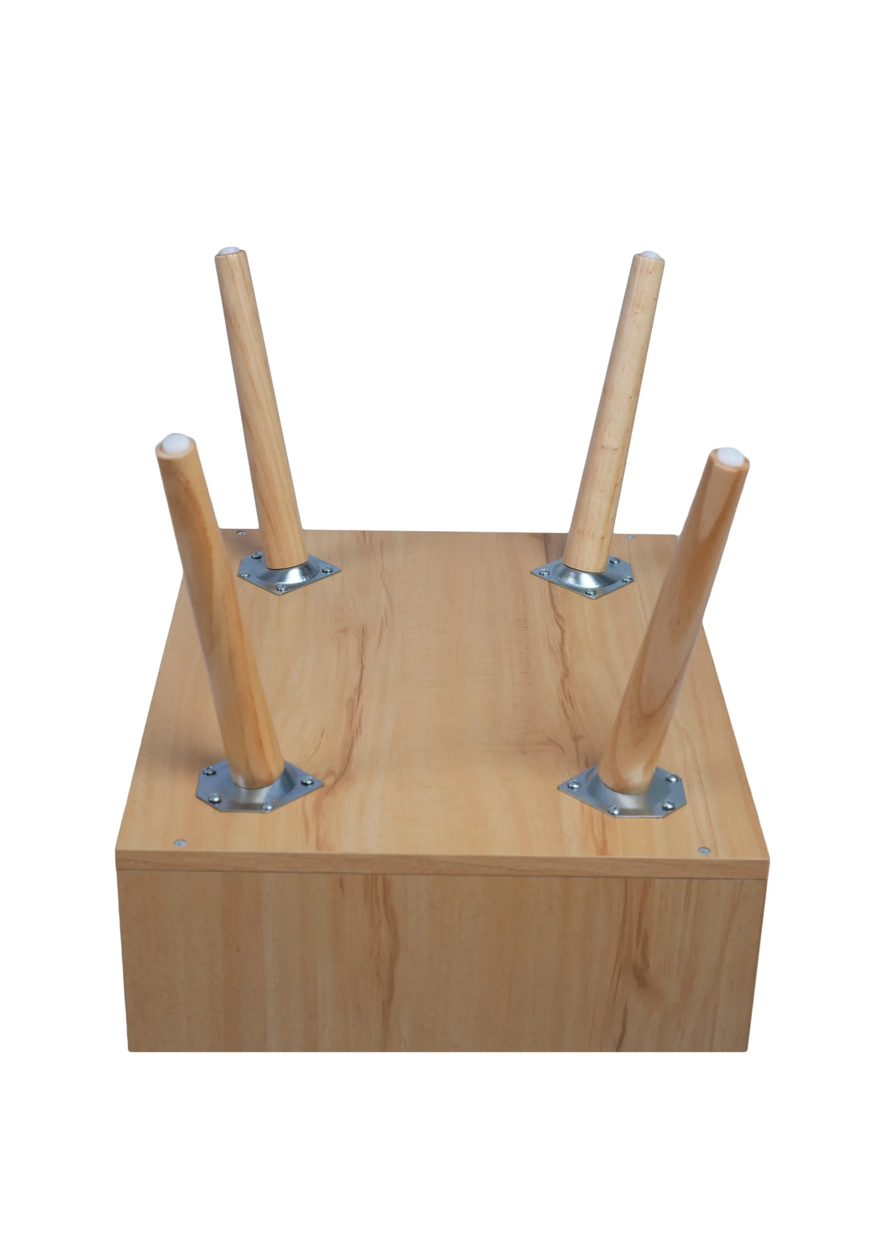 Burly Wood Modern Nightstand - Image 2