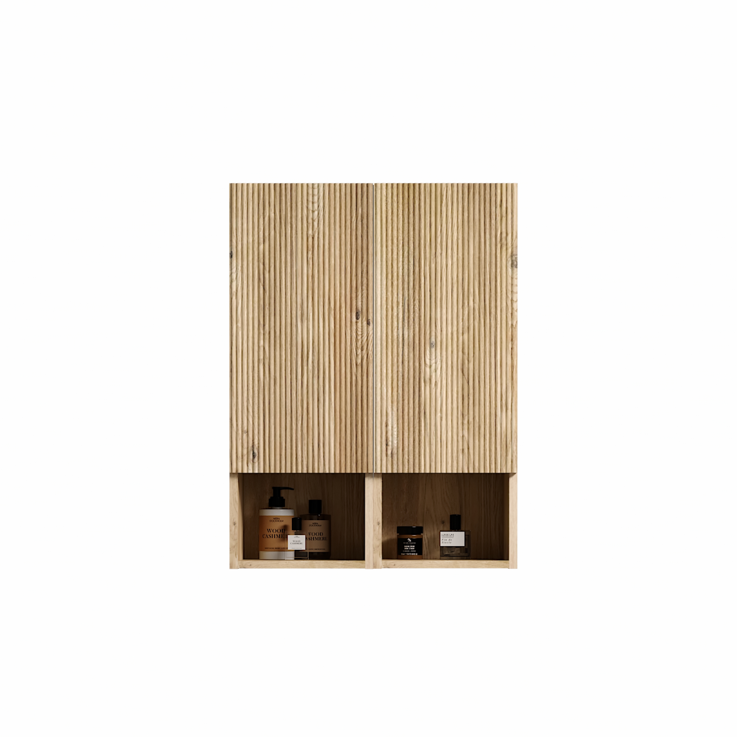 Natural Wood Set of 2 Storage Cabinets - Nora Lane Home furniture - Solid wood, Metal accent