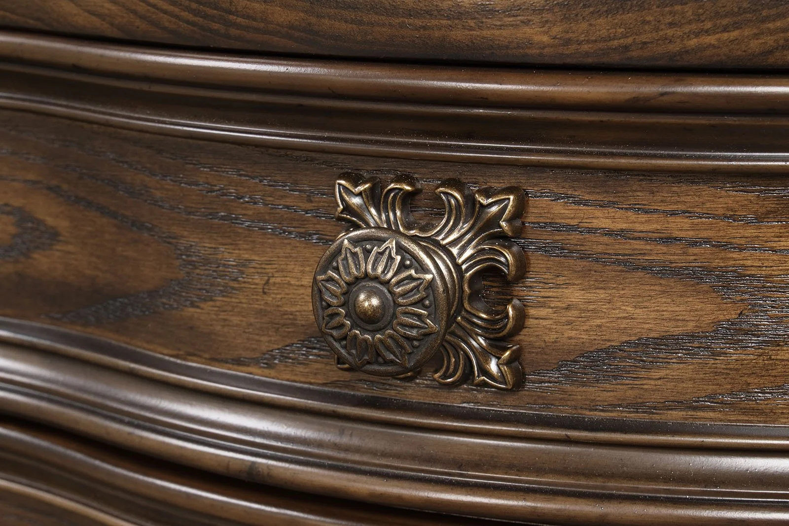 Dark Brown Traditional Nightstand with USB Port - Image 5