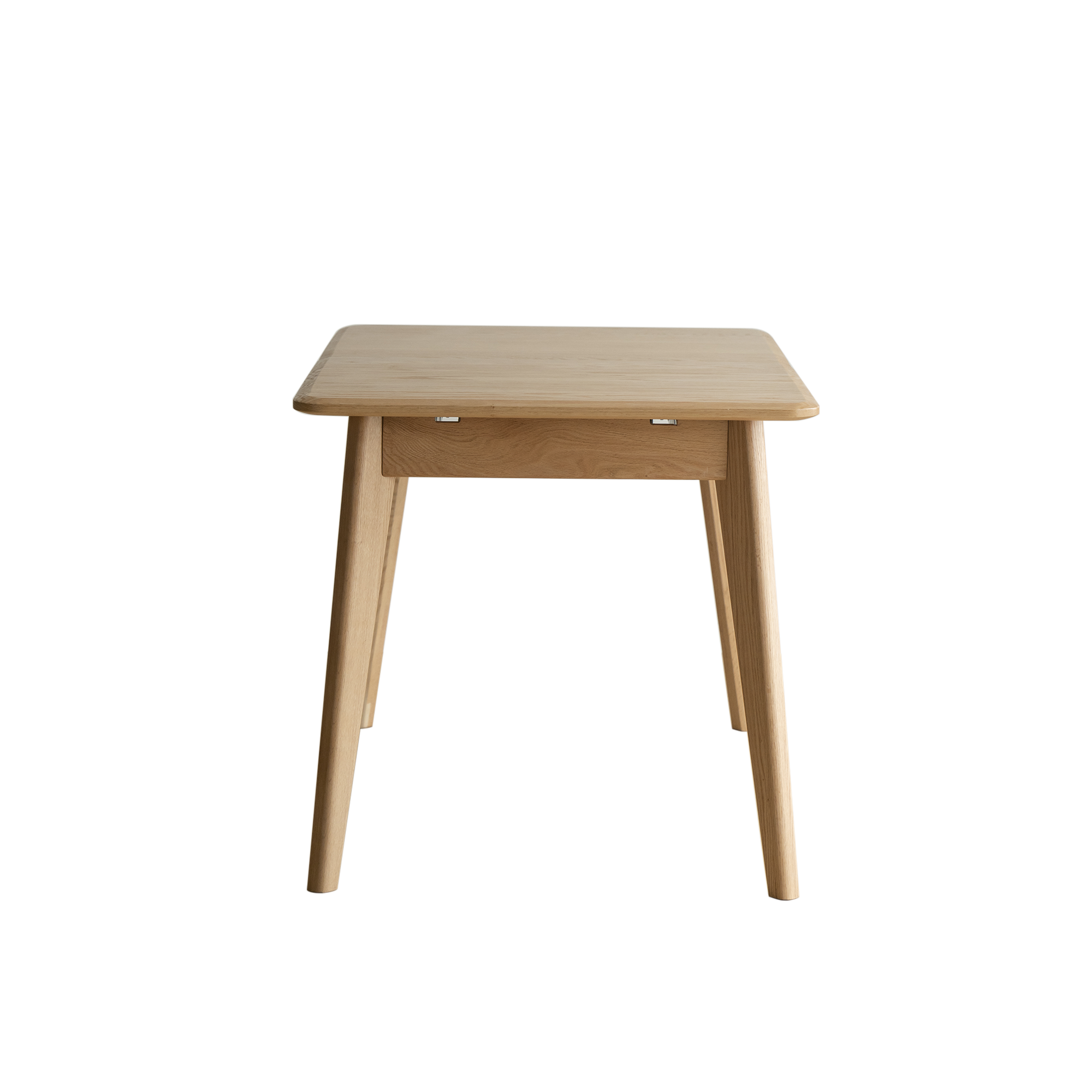 Light Oak Solid Wood Mid-century Extendable Dining Table - Image 3