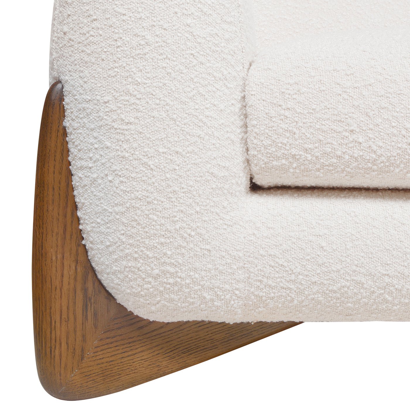 White Boucle Sofa - Image 7
