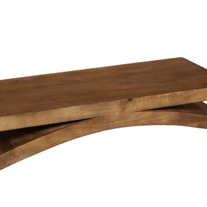 Natural Wood Coffee Table - Nora Lane Home furniture - Solid wood - 58 x 30 x 15 in