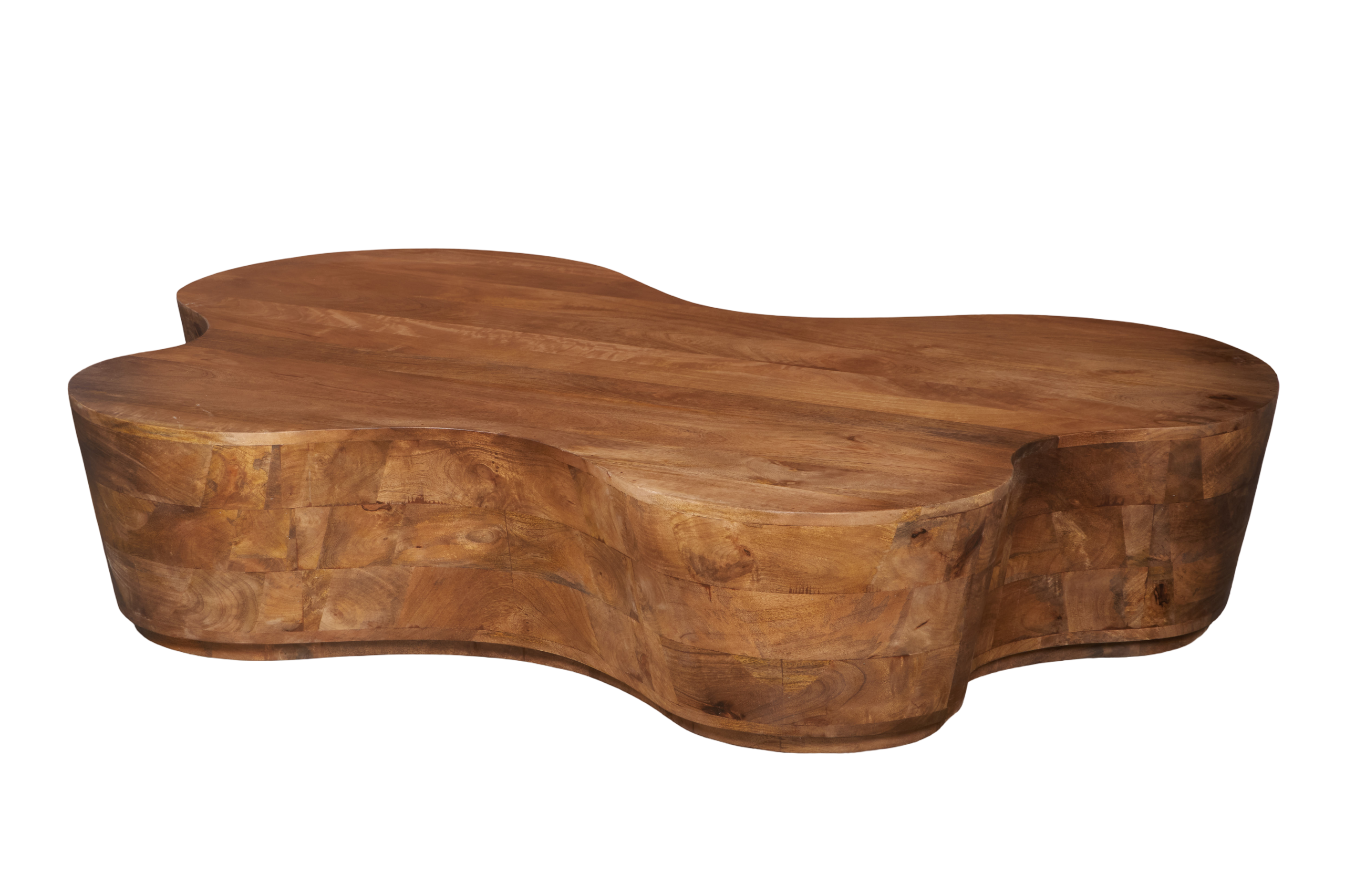 Brown Coffee Table - Nora Lane Home furniture - Solid wood - 68 x 47.5 x 17 in