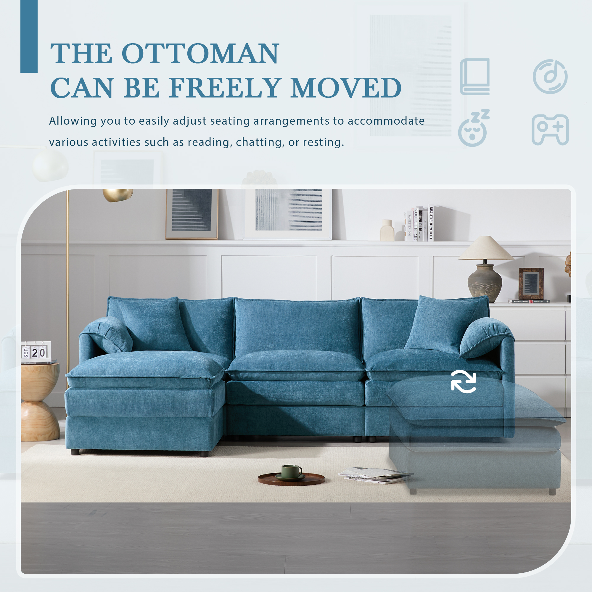 Blue Storage Bench - Nora Lane Home furniture