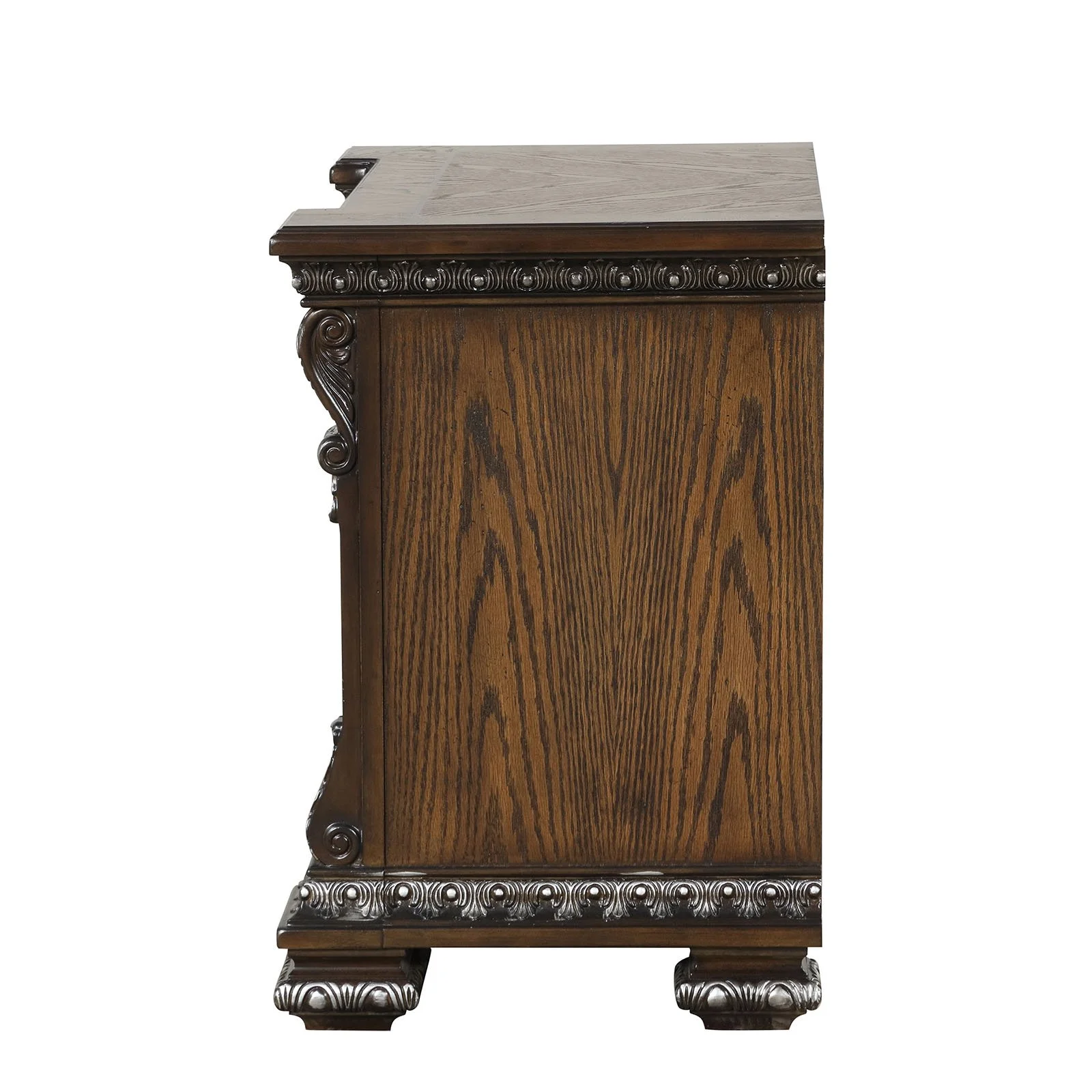 Espresso Traditional Nightstand with USB Port - Image 4