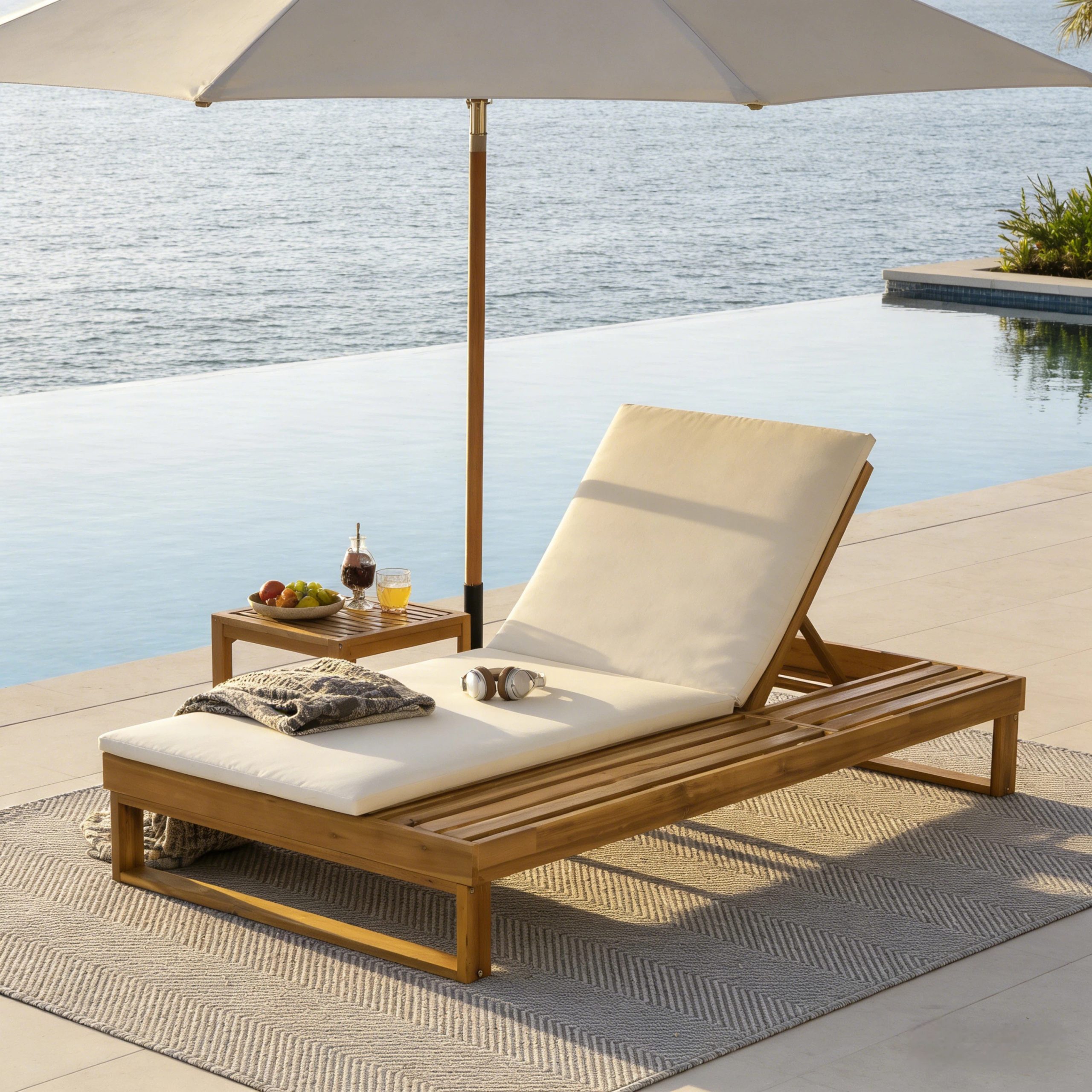 White Solid Wood Chaise Living Room Sofa - Nora Lane Home furniture - Solid wood, Upholstered