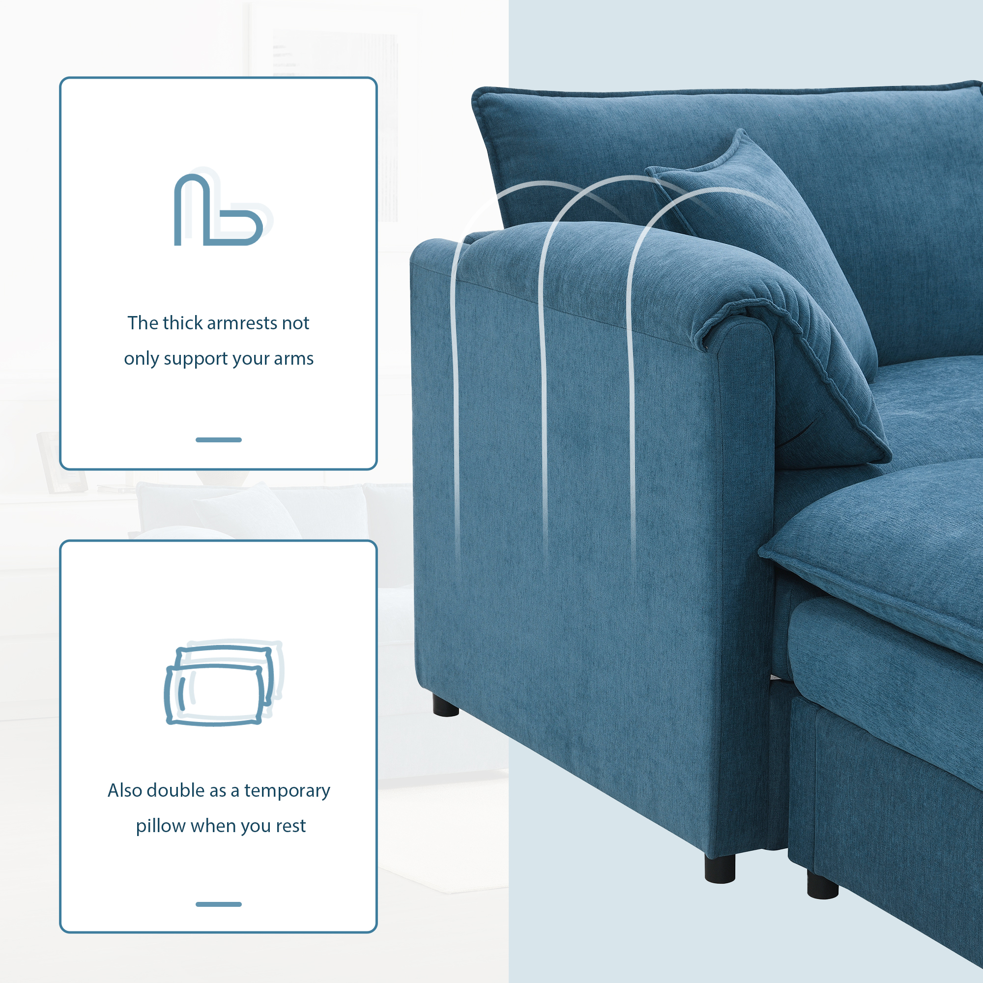 Blue Storage Bench - Nora Lane Home furniture