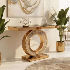 Brown Modern Console Table
