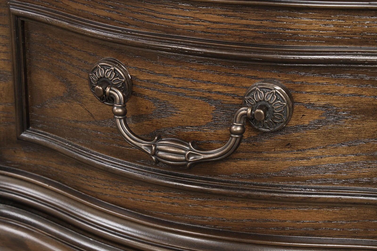 Dark Brown Traditional Nightstand with USB Port - Image 6
