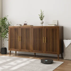 Walnut Solid Wood Modern Sideboard