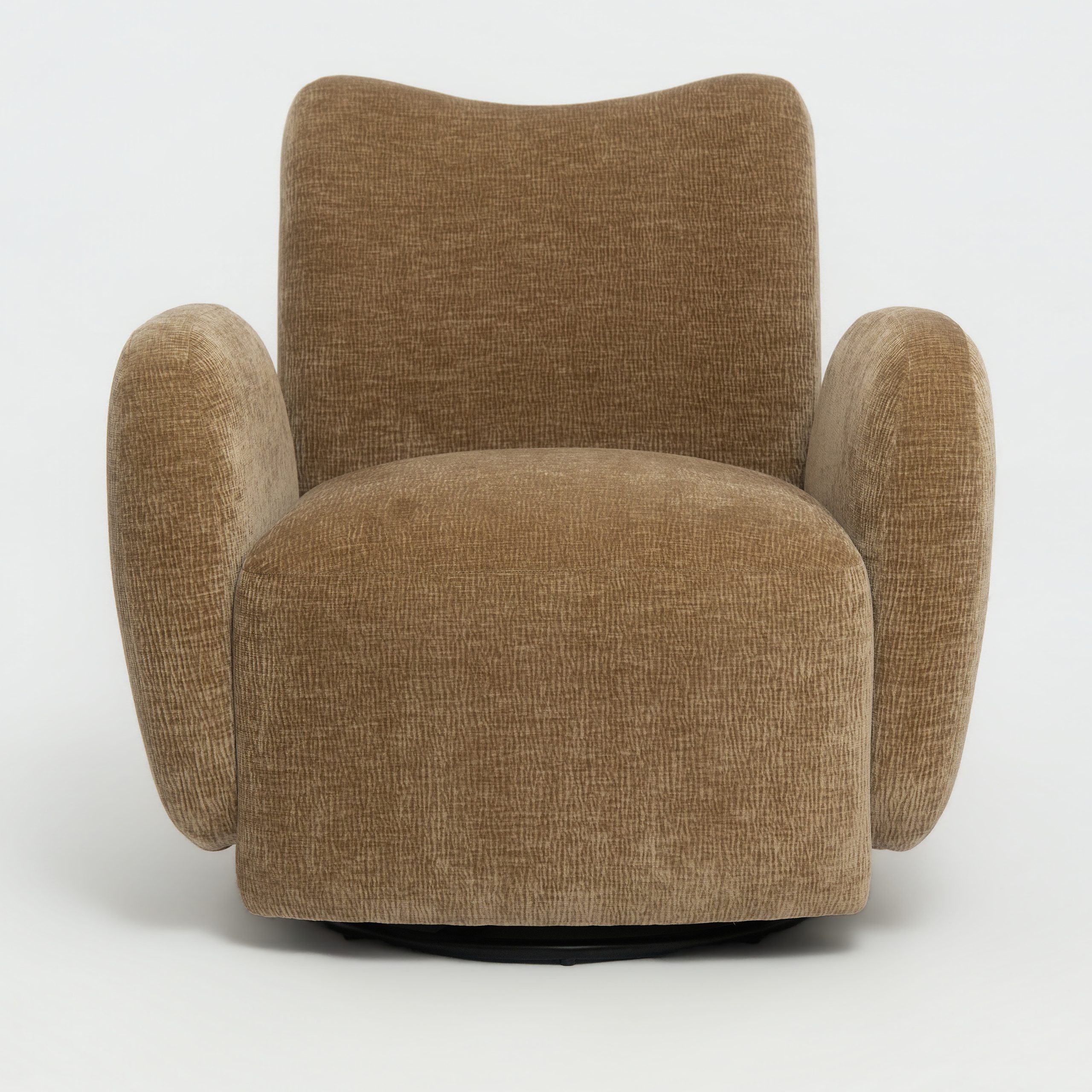 Brown Swivel Living Room Sofa - Nora Lane Home furniture - Upholstered - 32.2 x 30.03 x 25 in