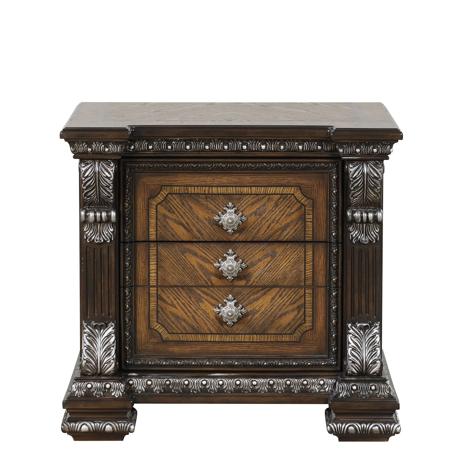 Espresso Traditional Nightstand with USB Port - Image 2