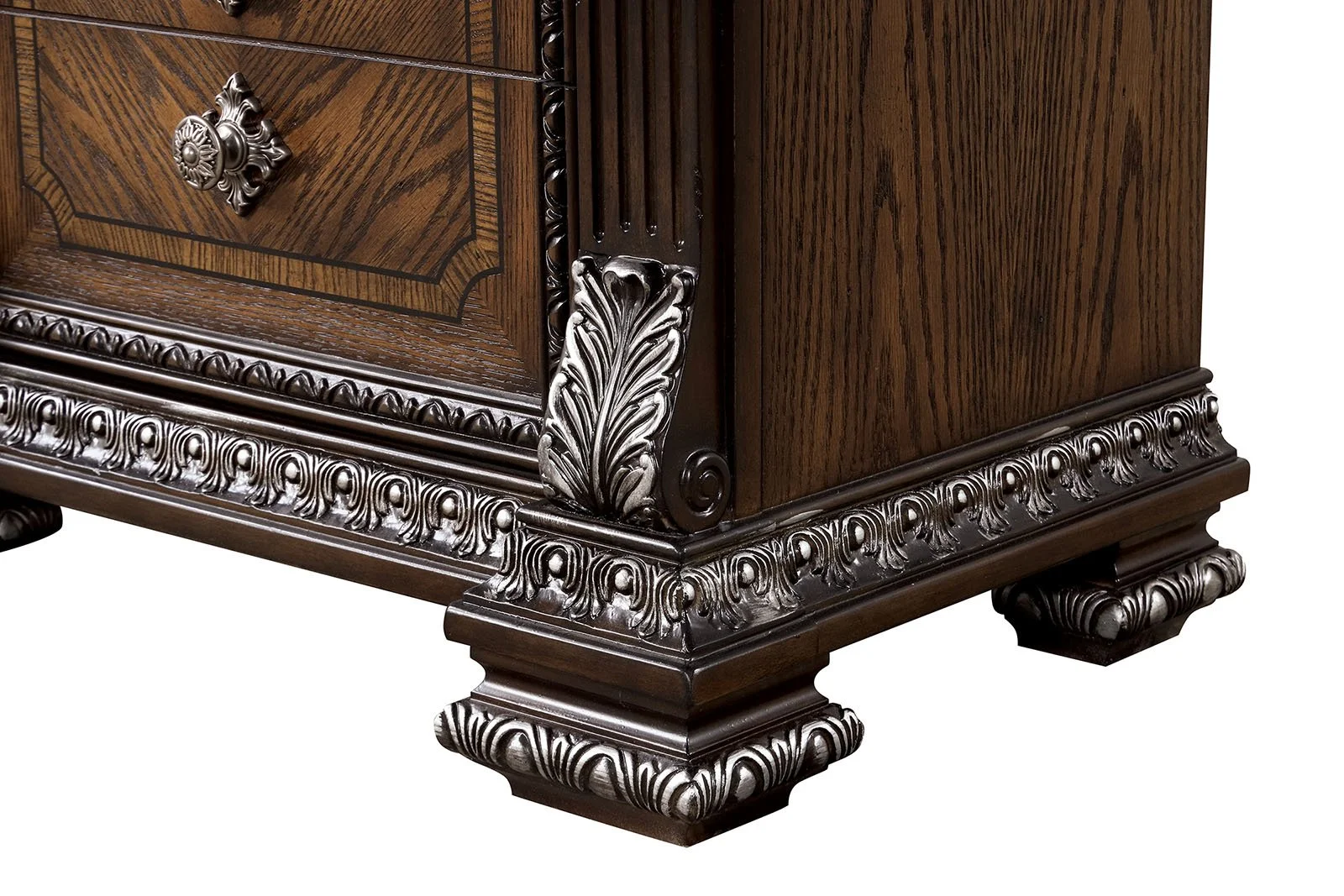 Espresso Traditional Nightstand with USB Port - Image 7