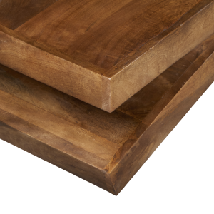 Natural Wood Coffee Table - Nora Lane Home furniture - Solid wood - 58 x 30 x 15 in