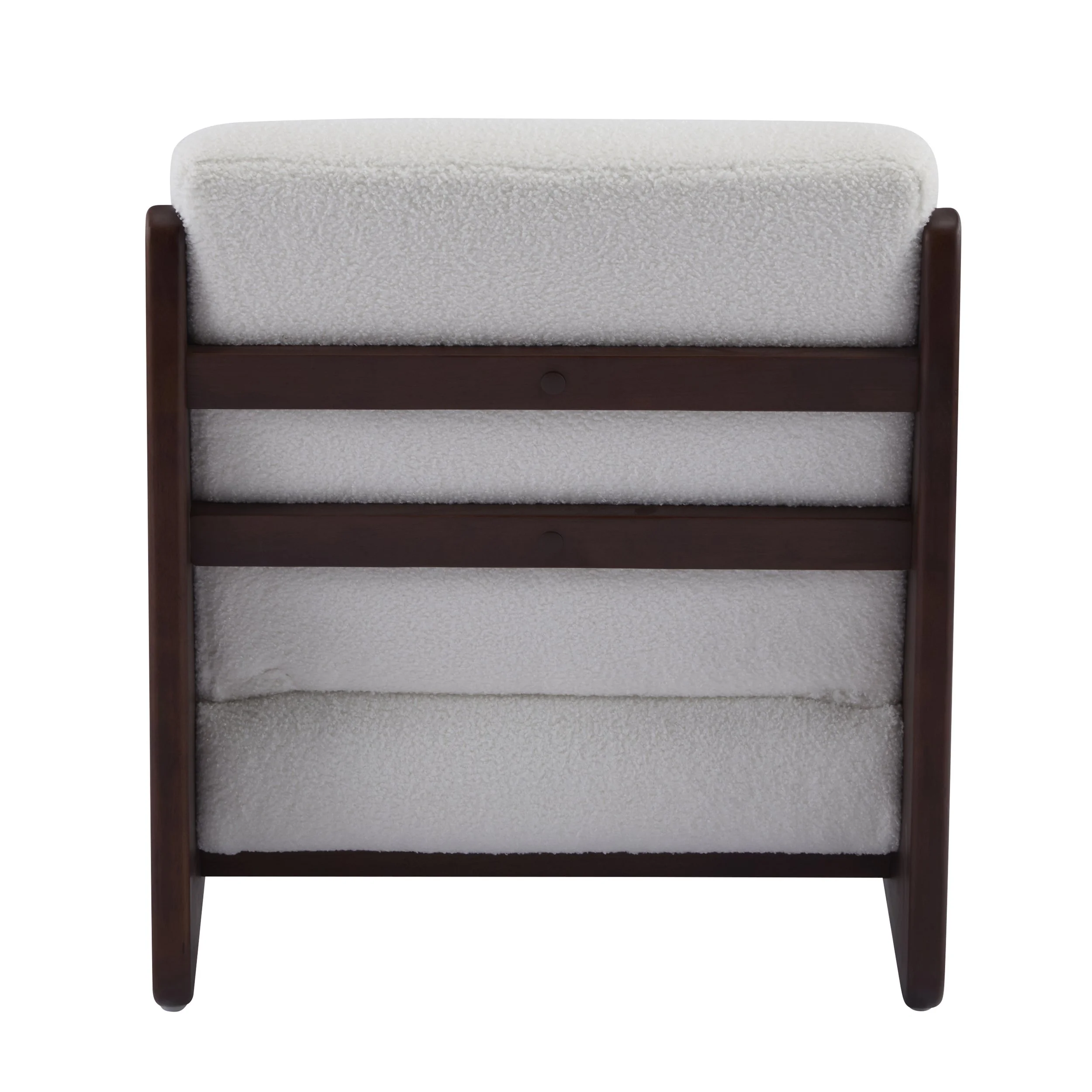 Walnut Solid Wood Contemporary Accent Chair, Set of 2 - Image 6