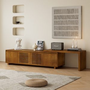 Brown Extendable Storage TV Stand - Nora Lane Home furniture - 65.48 x 19.3 x 8.33 in