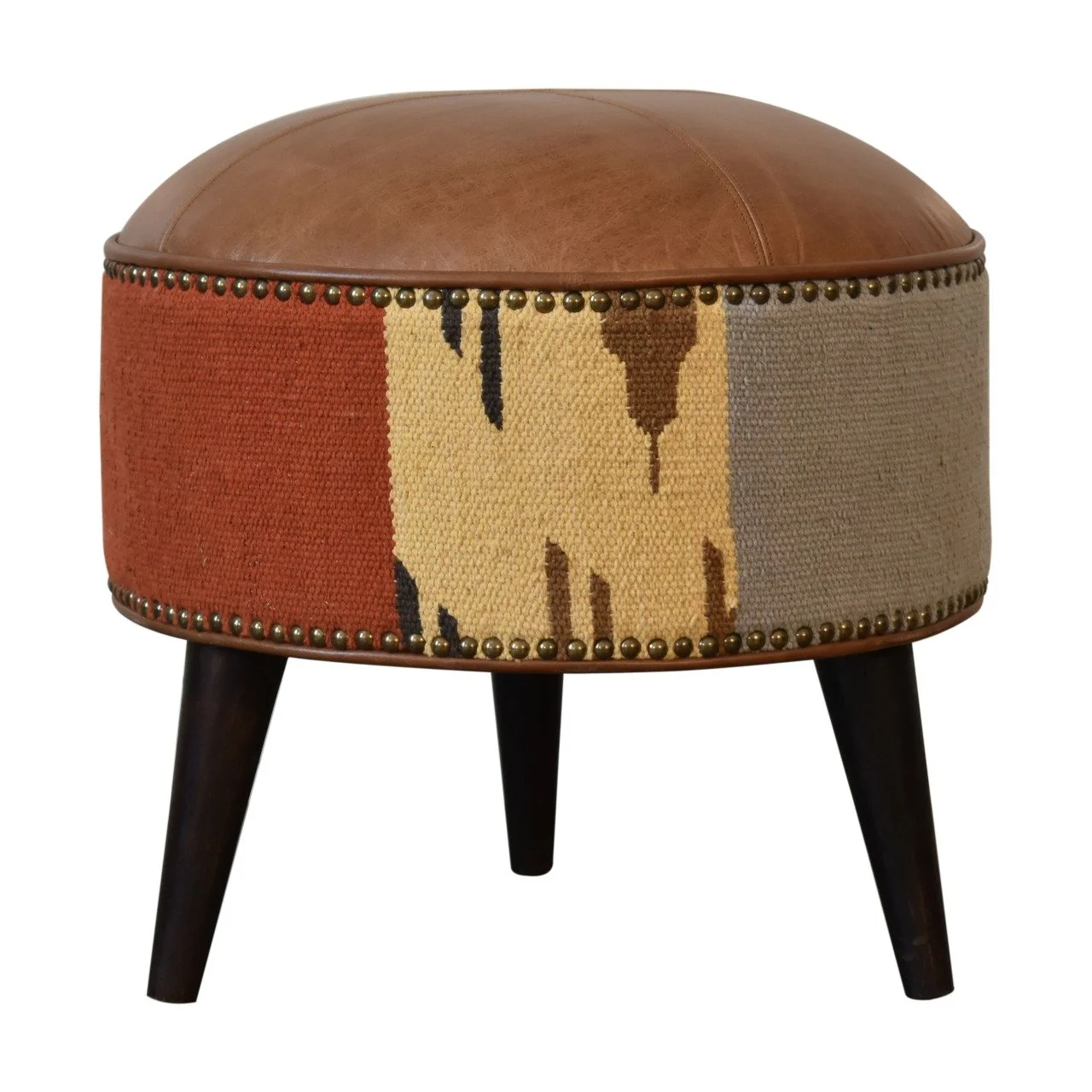 Brown Solid Wood Bench - Image 2