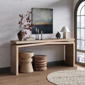 Natural Wood Living Room Sofa - Nora Lane Home furniture - Solid wood - 70.07 x 18.11 x 8.66 in