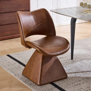 Brown Swivel Chairs & Accent Seating - Nora Lane Home furniture - Upholstered - 23.6 x 19.7 x 17.7 in