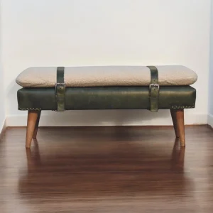 Brown Boucle Bench