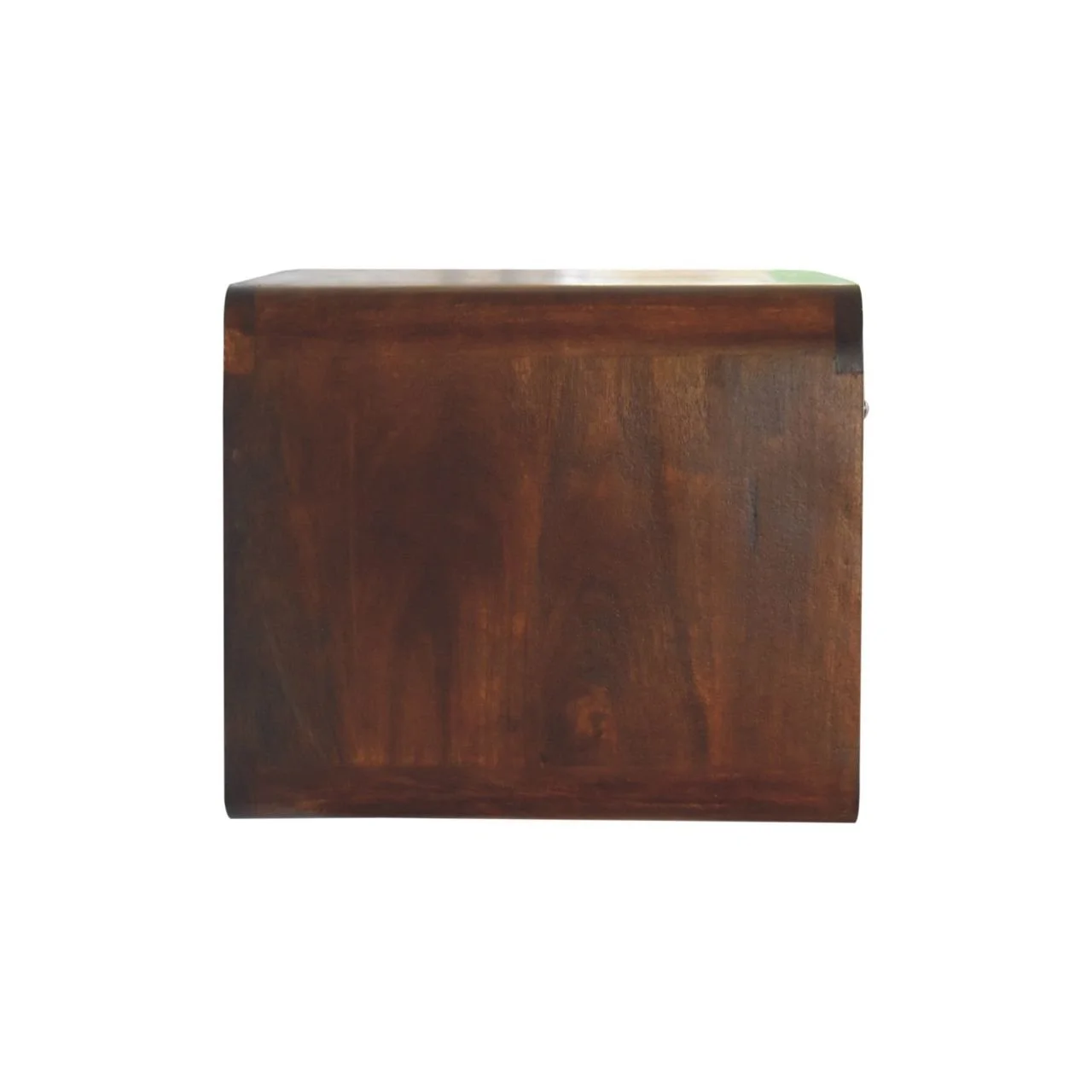Brown Solid Wood Wall-Mounted Nightstand with 1 Drawer and Open Shelf - Image 8