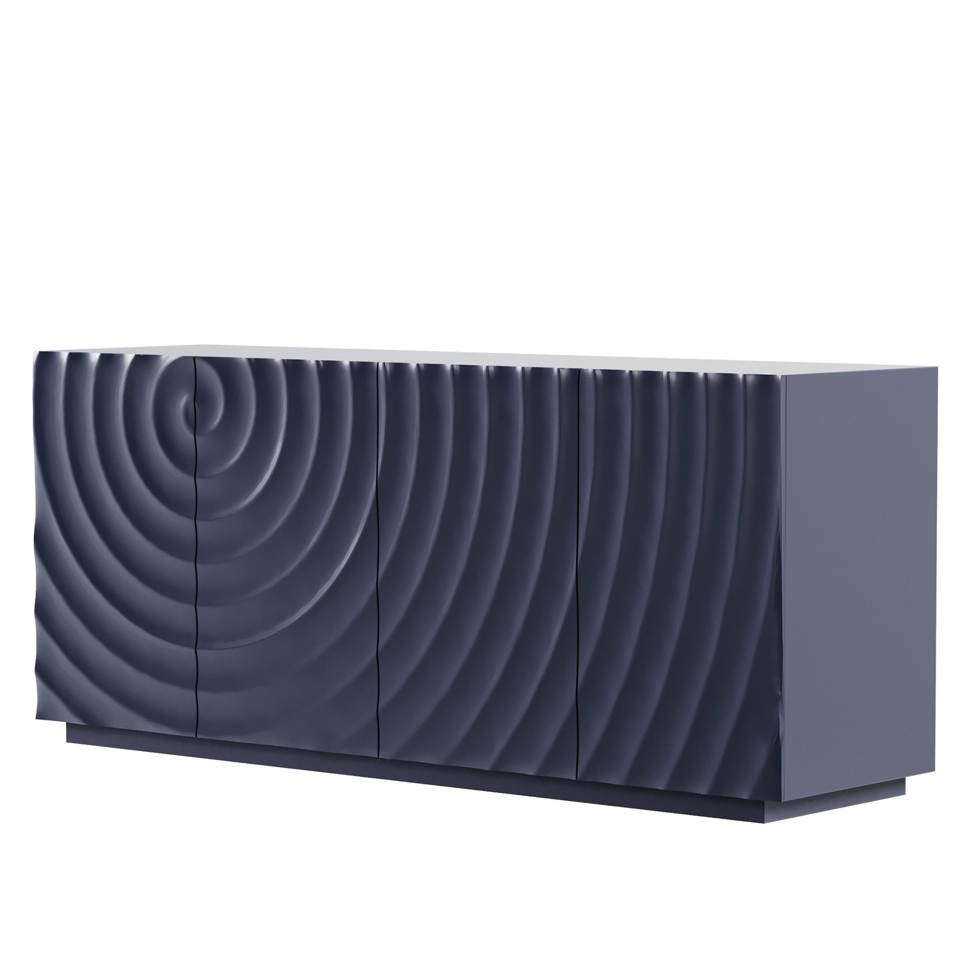 Blue Solid Wood Storage Sideboard - Nora Lane Home furniture - Solid wood - 66 x 18.9 x 7.88 in