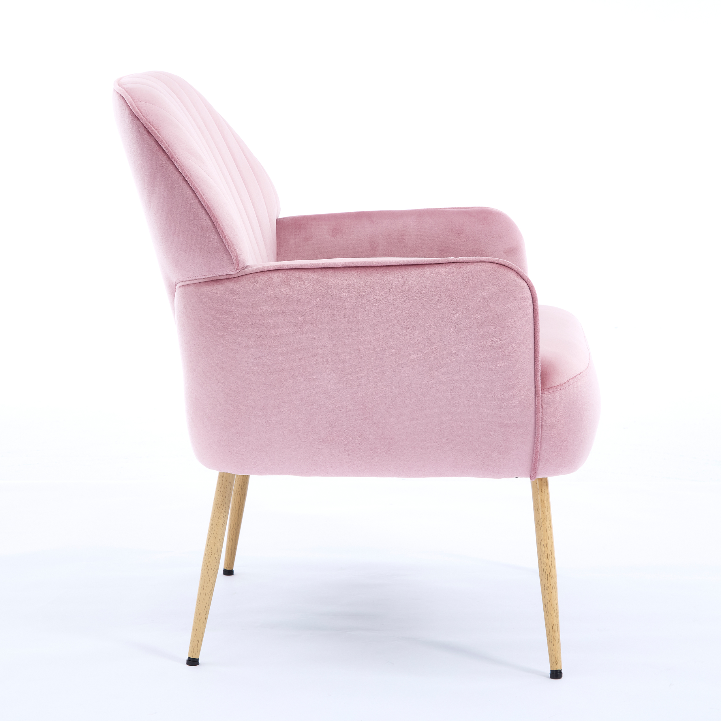 Pink Velvet Living Room Sofa - Nora Lane Home furniture - Upholstered - 24.8 x 23.62 x 12.99 in