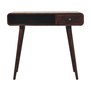 Walnut Storage Adjustable Desk - Nora Lane Home furniture - Solid wood, Walnut finish - 21.65 x 39.37 x 13.78 in