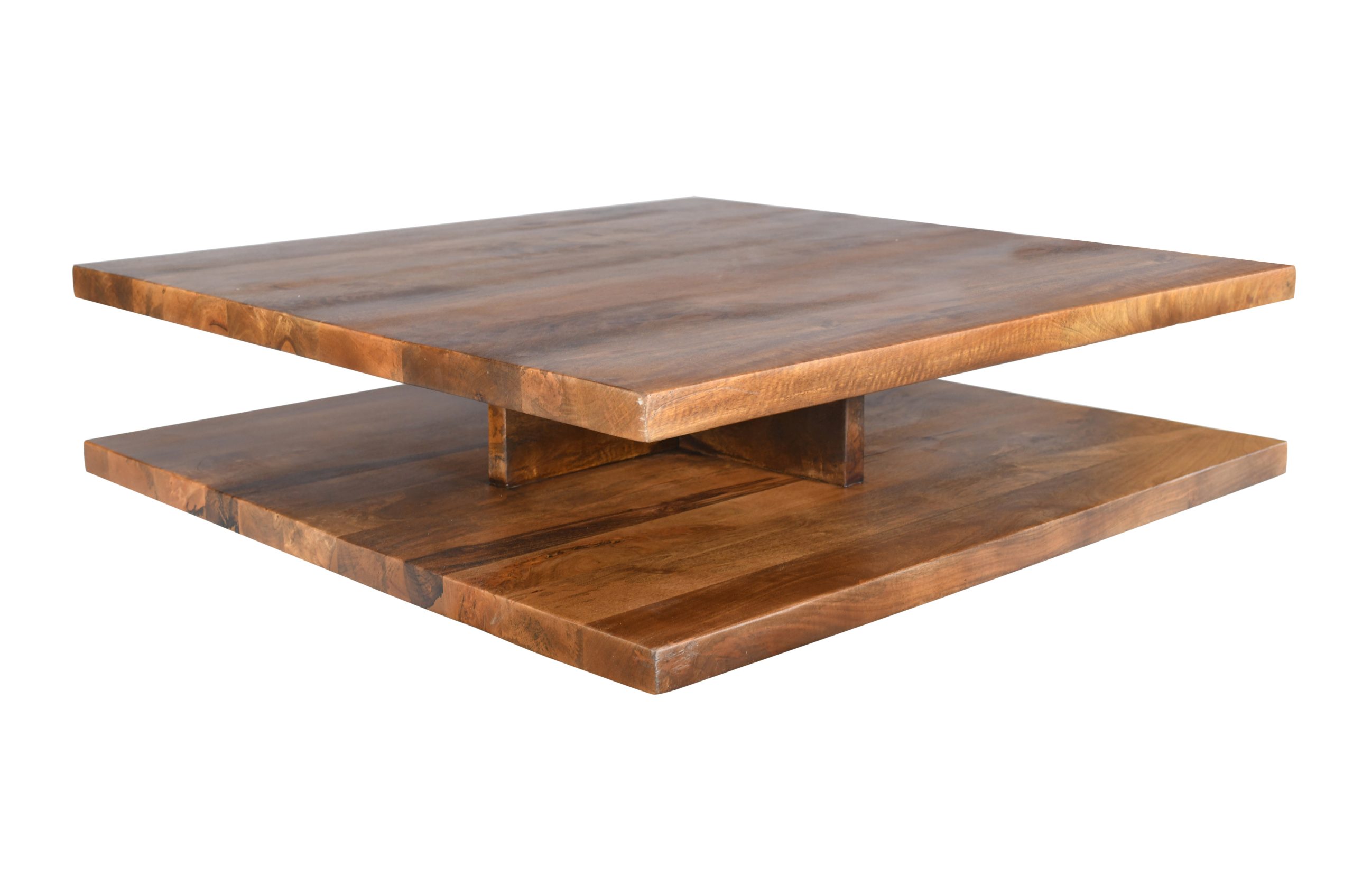 Natural Wood Coffee Table - Nora Lane Home furniture - Solid wood - 51 x 51 x 17.5 in