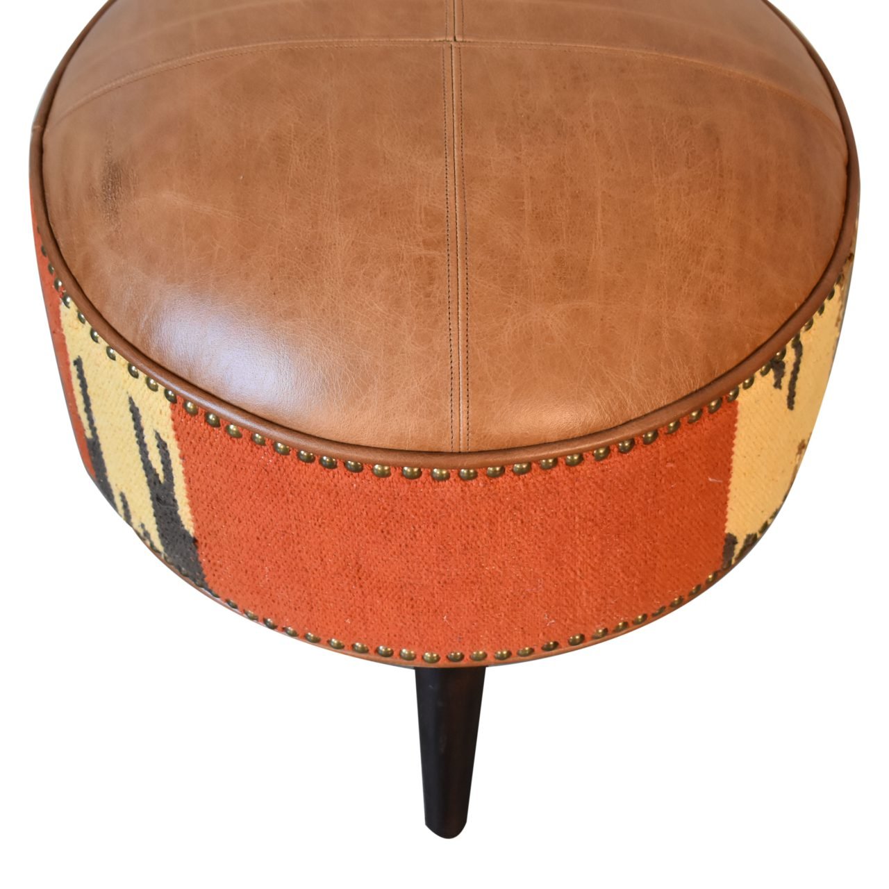 Brown Solid Wood Bench - Image 5
