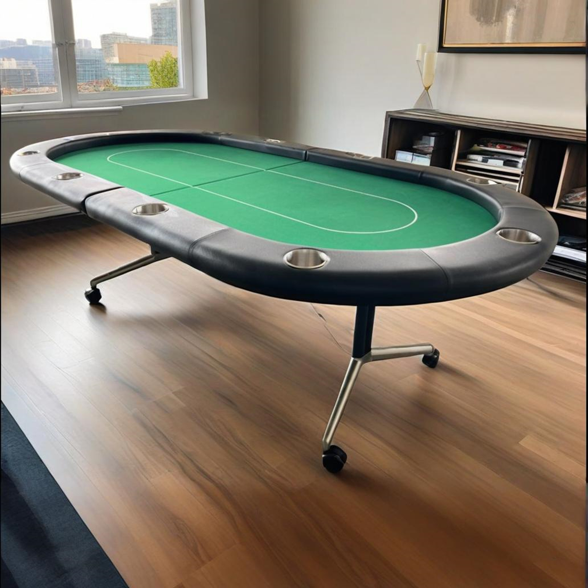 Green Game Tables - Nora Lane Home furniture - Metal accent - 51 x 50 x 12 in