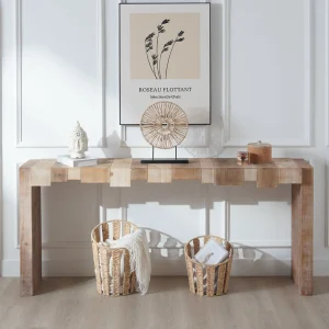 Multicolor Farmhouse Console Table