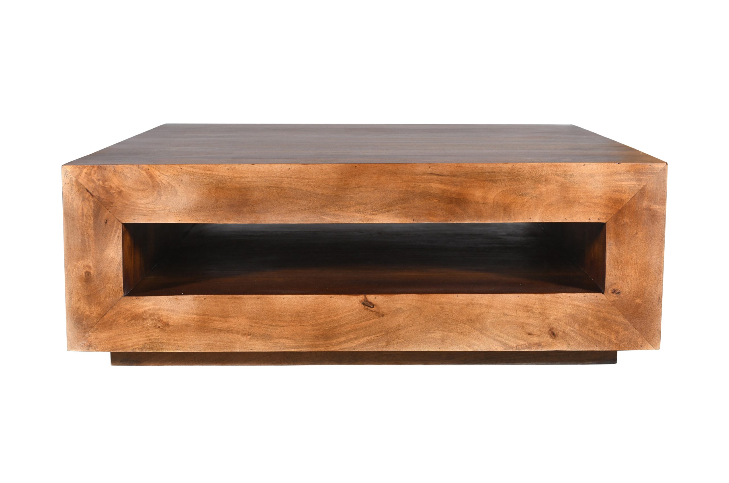 Brown Coffee Table - Nora Lane Home furniture - Solid wood - 53 x 53 x 21 in