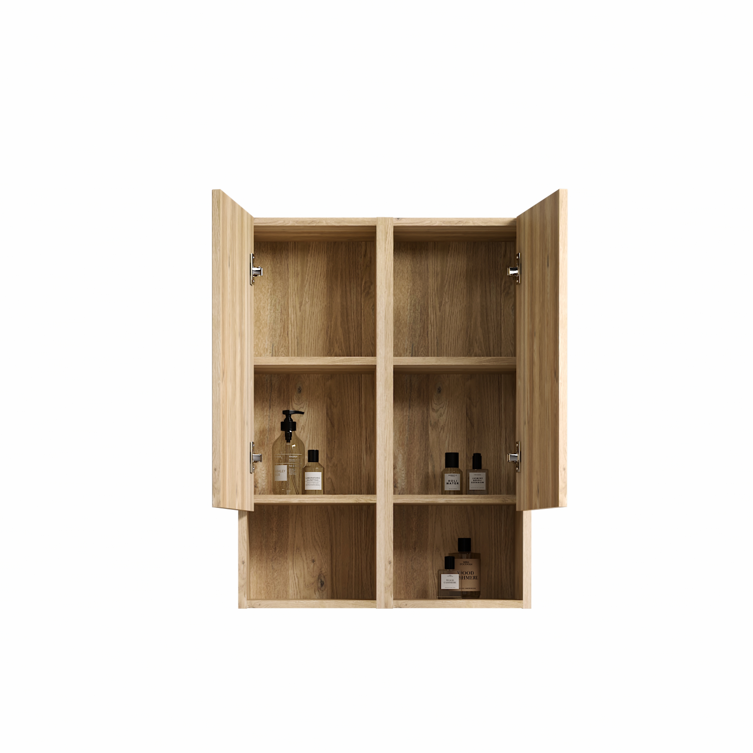 Natural Wood Set of 2 Storage Cabinets - Nora Lane Home furniture - Solid wood, Metal accent